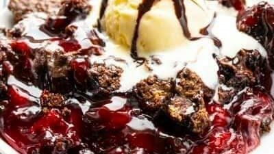 Chocolate Cherry Dump Cake