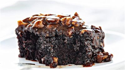Dark Chocolate Cake with Buttermilk Pecan Frosting