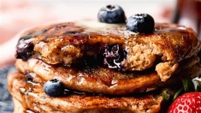 Whole Wheat Blueberry Pancakes