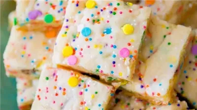 Cake Batter Blondies
