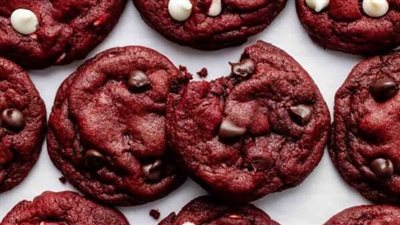 Red Velvet Chocolate Chip Cookies