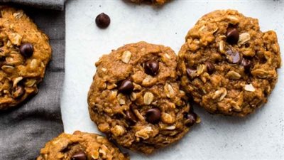 Pumpkin Oatmeal Chocolate Chip Cookies