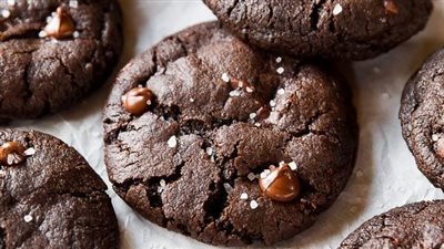 Salted Dark Chocolate Cookies