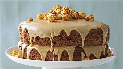 Chocolate Spice Cake with Caramel Icing