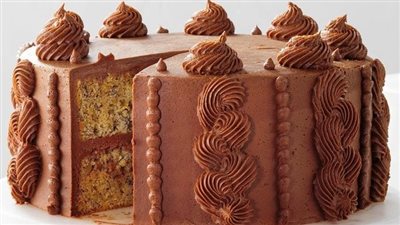 Banana Cake with Chocolate Frosting