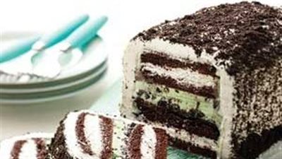 Mint-Chocolate Ice Cream Cake