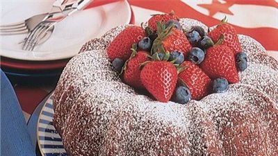 Star Spangled Cocoa Bundt Cake