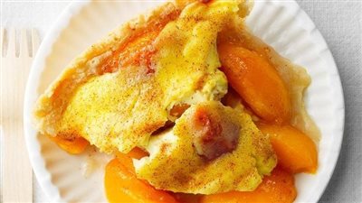 Sour Cream Peach Kuchen