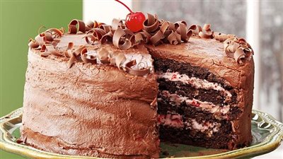 Cherry Chocolate Layer Cake