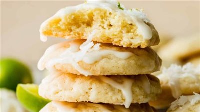 Glazed Coconut Lime Cookies