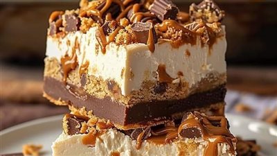 Reese's Butterfinger Cheesecake Bars – A Candy Lover’s Dream! 🍰